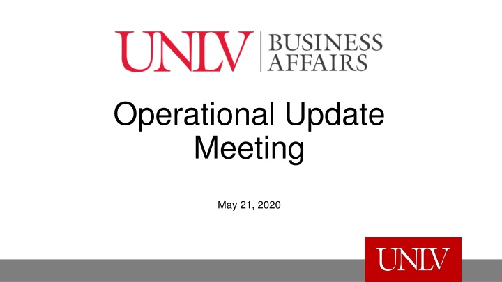operational update meeting n.w