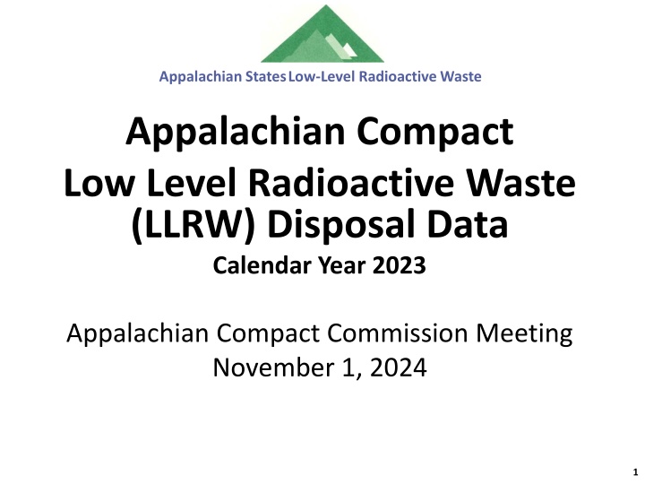 appalachian states low level radioactive waste n.w