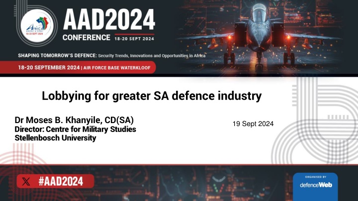 lobbying for greater sa defence industry n.w