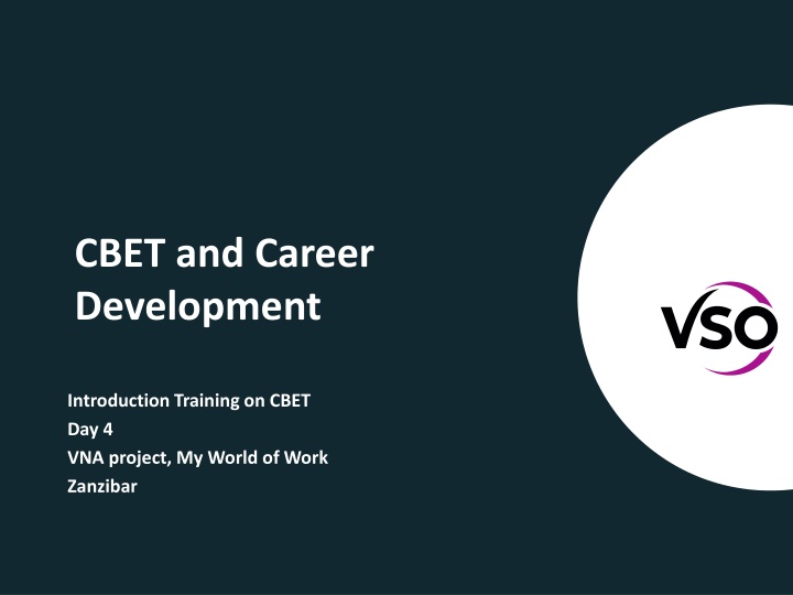 cbet and career development n.w