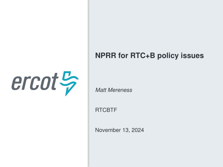 nprr for rtc b policy issues n.w