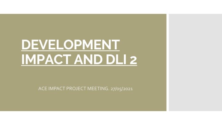 ACE Impact Project Meeting Analysis