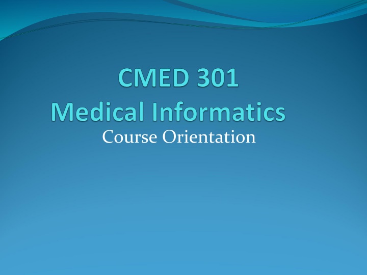 course orientation n.w