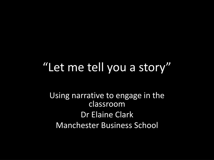 let me tell you a story n.w