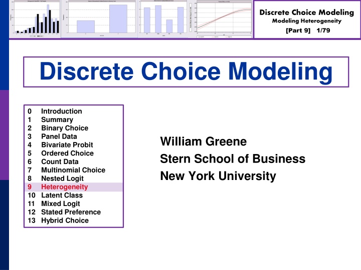 discrete choice modeling modeling heterogeneity n.w