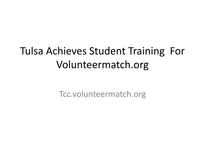 tulsa achieves student training n.w