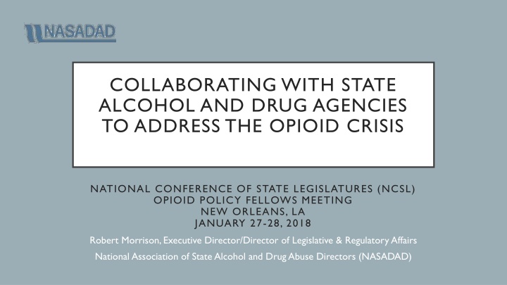 collaborating with state alcohol and drug n.w