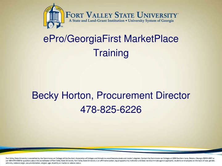 epro georgiafirst marketplace training n.w