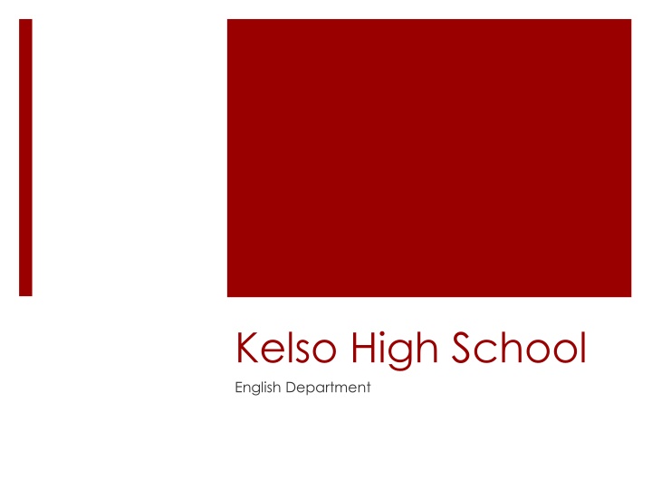 kelso high school english department n.w