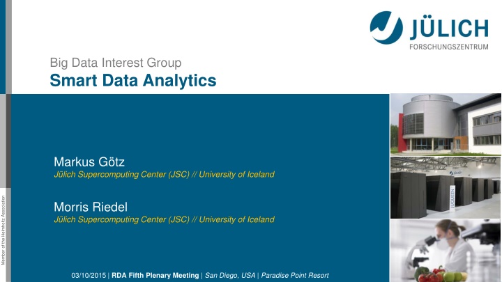 big data interest group smart data analytics n.w