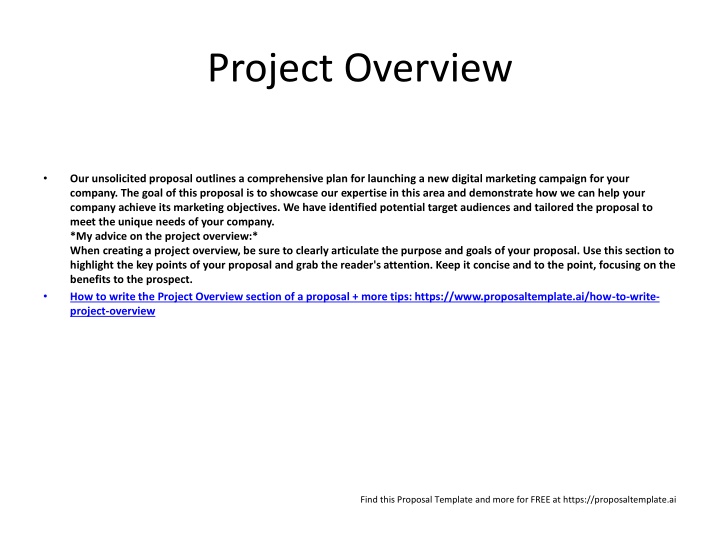 project overview n.w