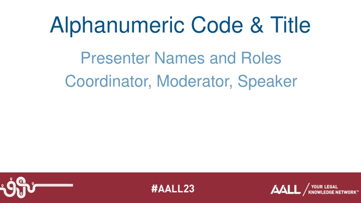 alphanumeric code title n.w