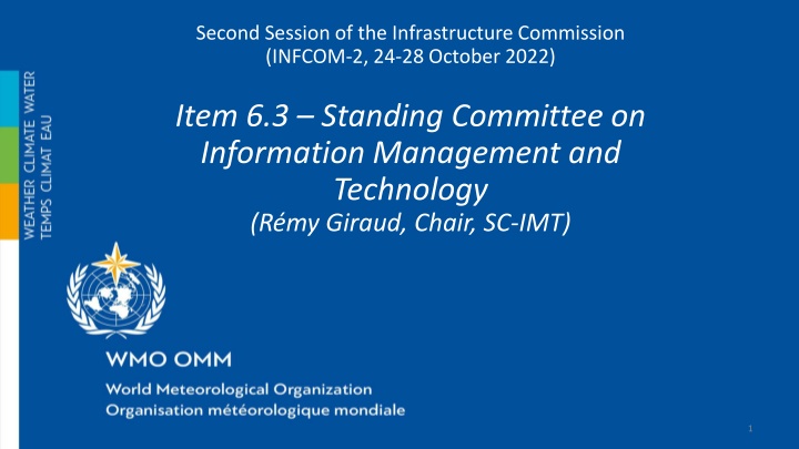second session of the infrastructure commission n.w