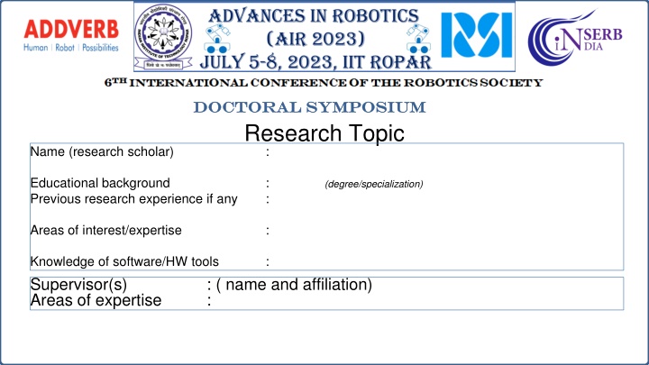 doctoral symposium doctoral symposium research n.w