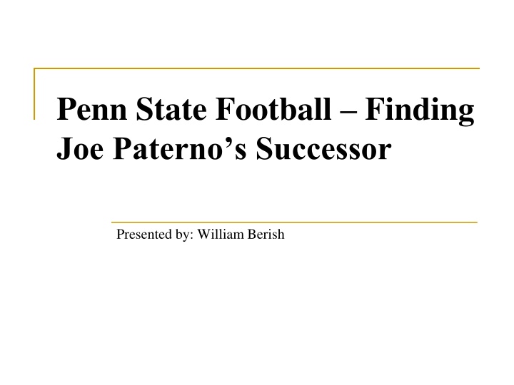 penn state football finding joe paterno n.w