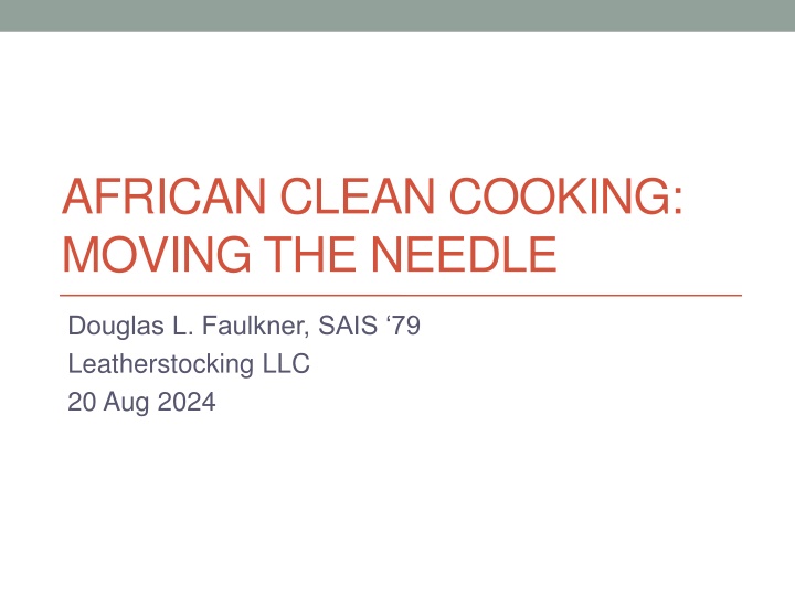 african clean cooking moving the needle n.w