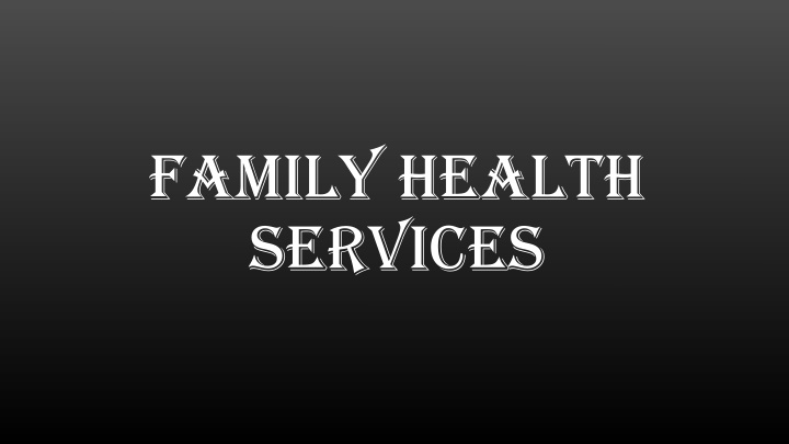 family health services n.w