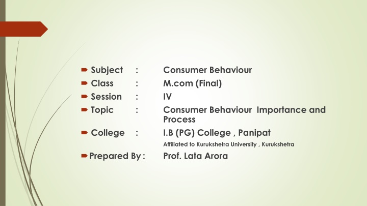 subject class session topic n.w