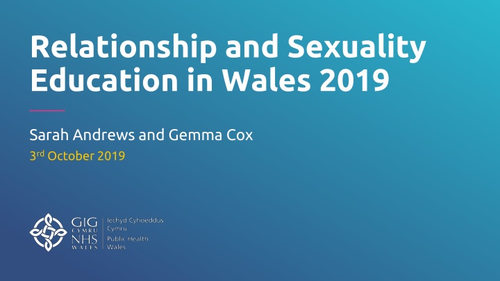 relationship and sexuality education in wales 2019 n.w