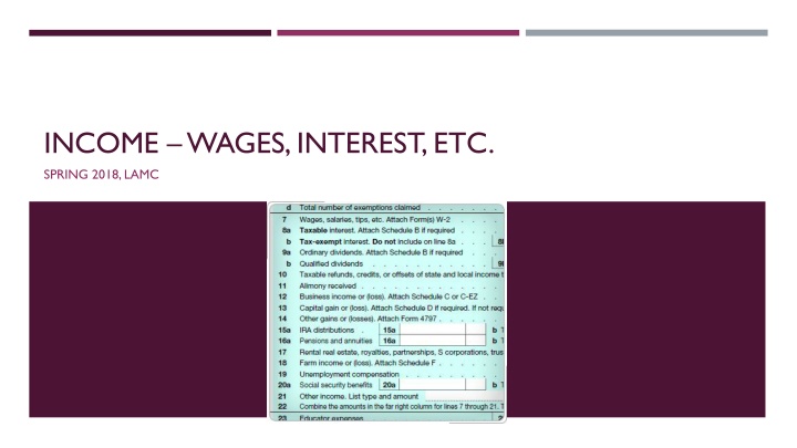 income wages interest etc n.w