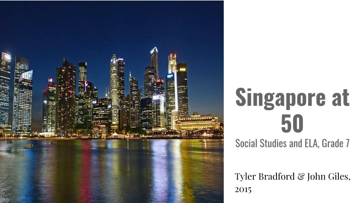 singapore at 50 social studies and ela grade 7 n.w