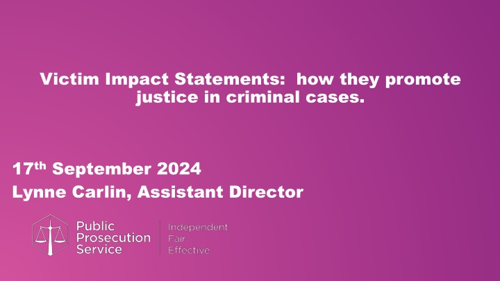 victim impact statements how they promote justice n.w