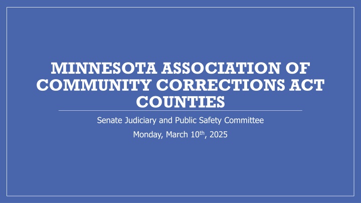 minnesota association of community corrections n.w