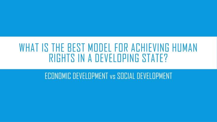 what is the best model for achieving human rights n.w