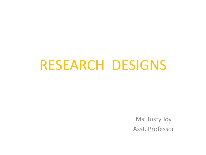 research designs n.w