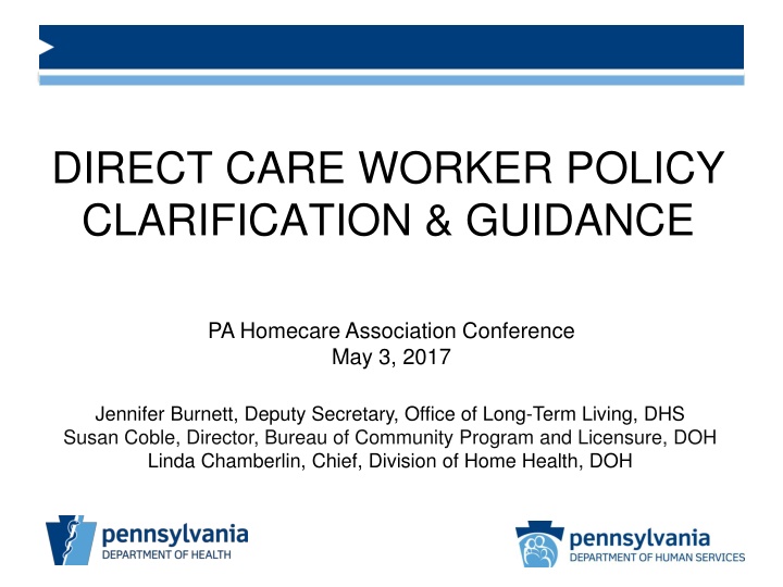 direct care worker policy clarification guidance n.w