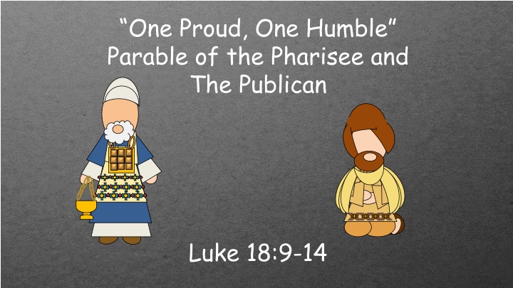 one proud one humble parable of the pharisee n.w