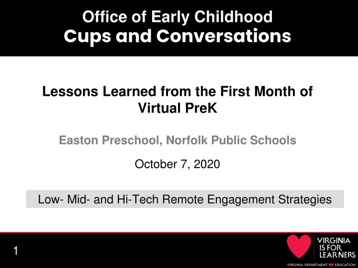 office of early childhood cups and conversations n.w