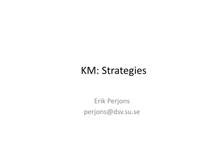 km strategies n.w