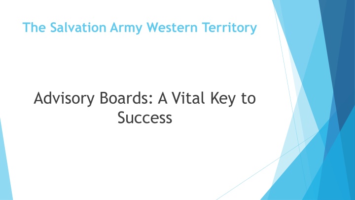 the salvation army western territory n.w