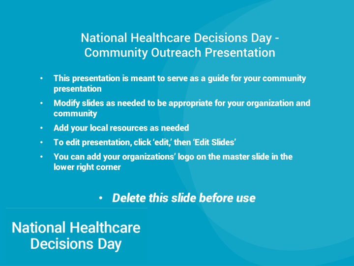 national healthcare decisions day community n.w