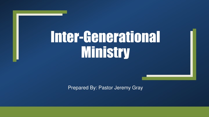 inter generational ministry n.w