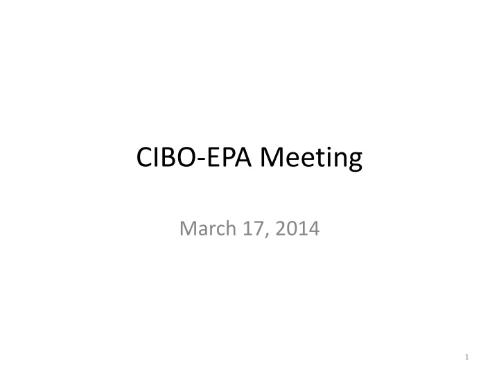 cibo epa meeting n.w