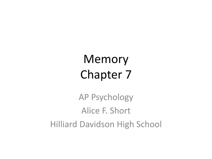 memory chapter 7 n.w
