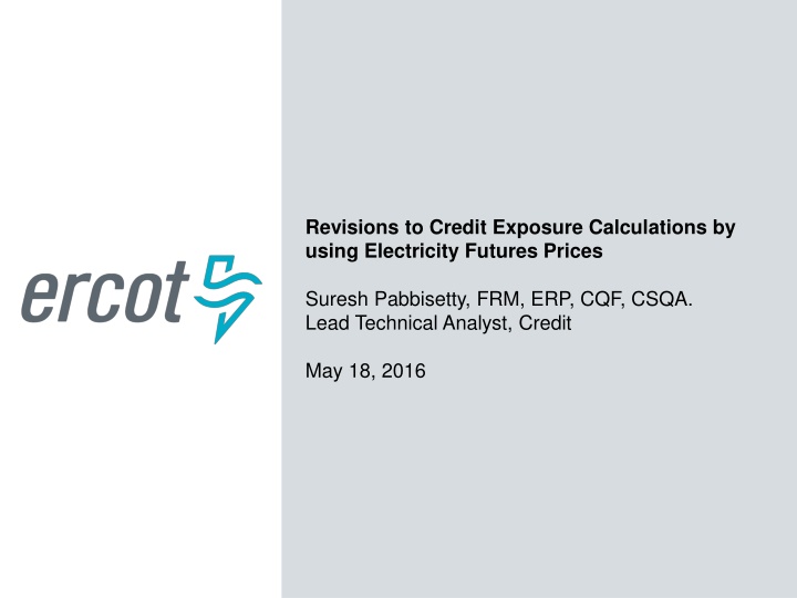 revisions to credit exposure calculations n.w