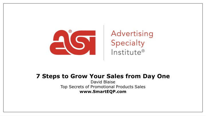 7 steps to grow your sales from day one david n.w