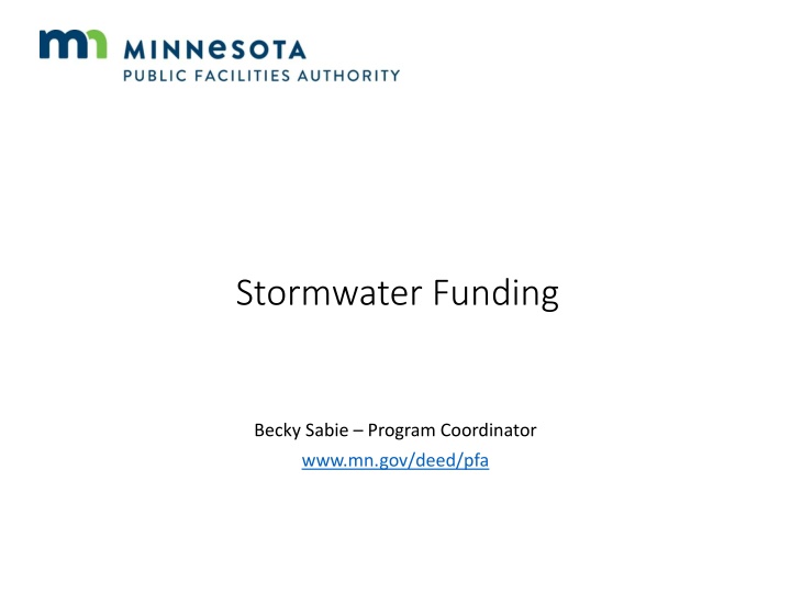 stormwater funding n.w