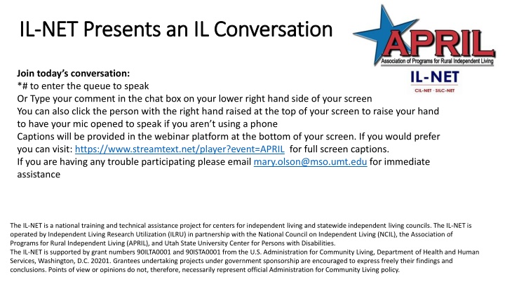 il il net presents an il conversation n.w