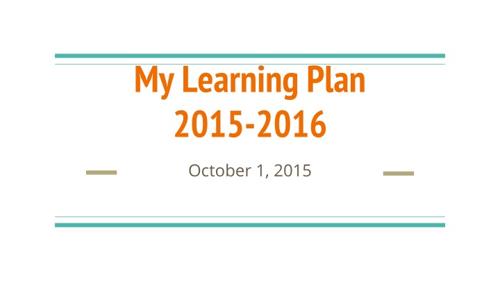 my learning plan 2015 2016 n.w