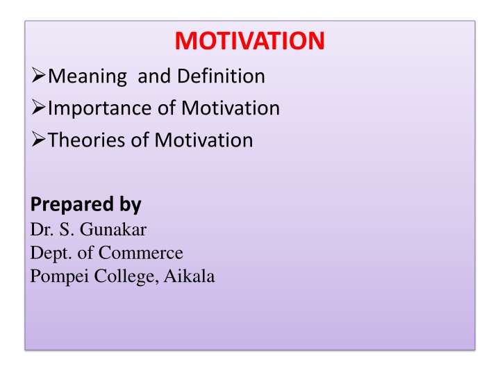 motivation n.w