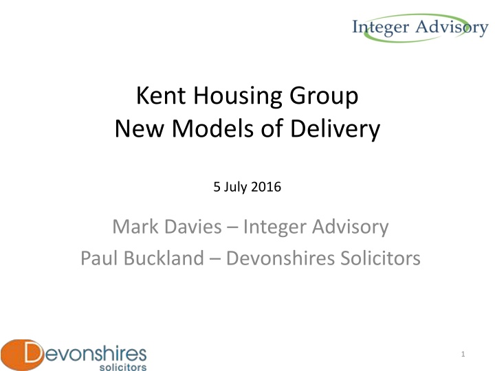 kent housing group new models of delivery n.w