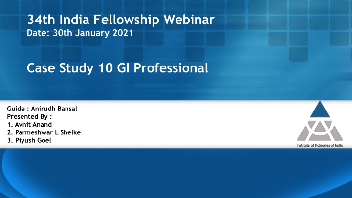 34th india fellowship webinar date 30th january n.w