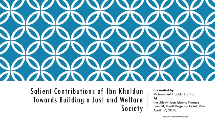 salient contributions of ibn khaldun towards n.w