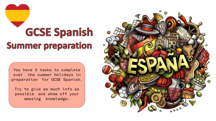 gcse spanish summer preparation n.w
