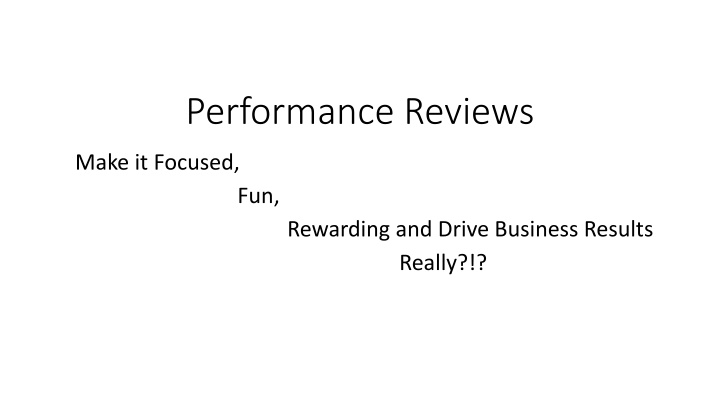 performance reviews n.w