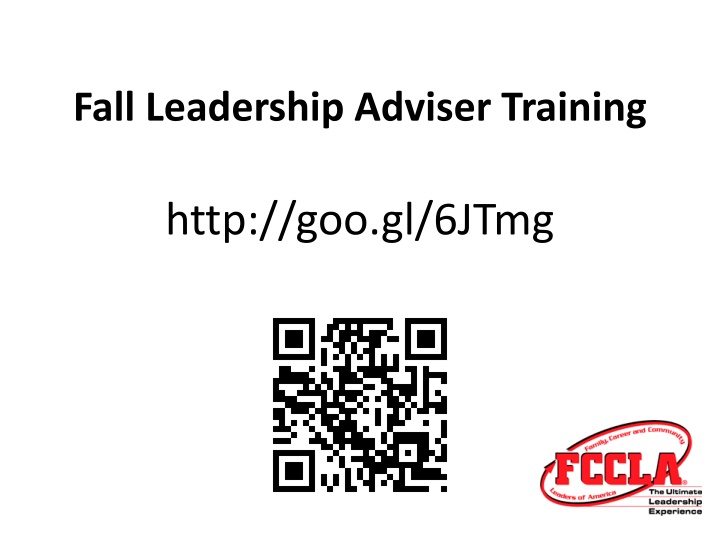 fall leadership adviser training n.w